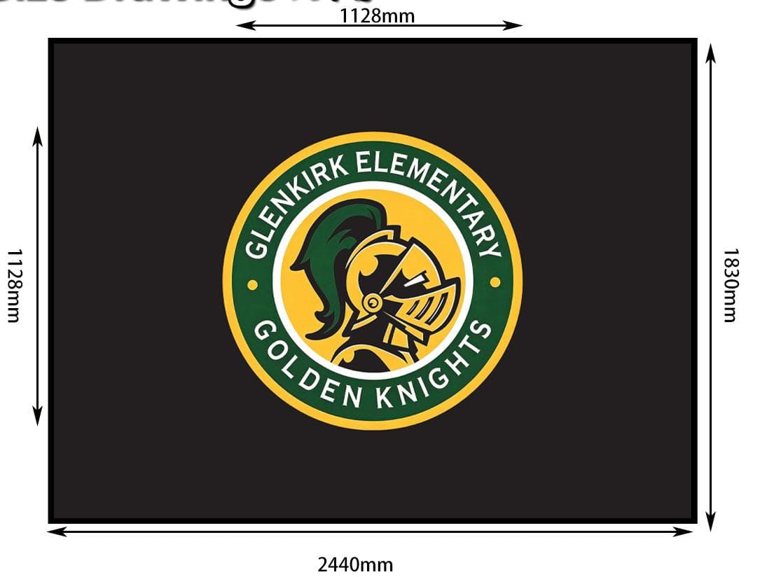 Glenkirk Elementary logo mat mockup