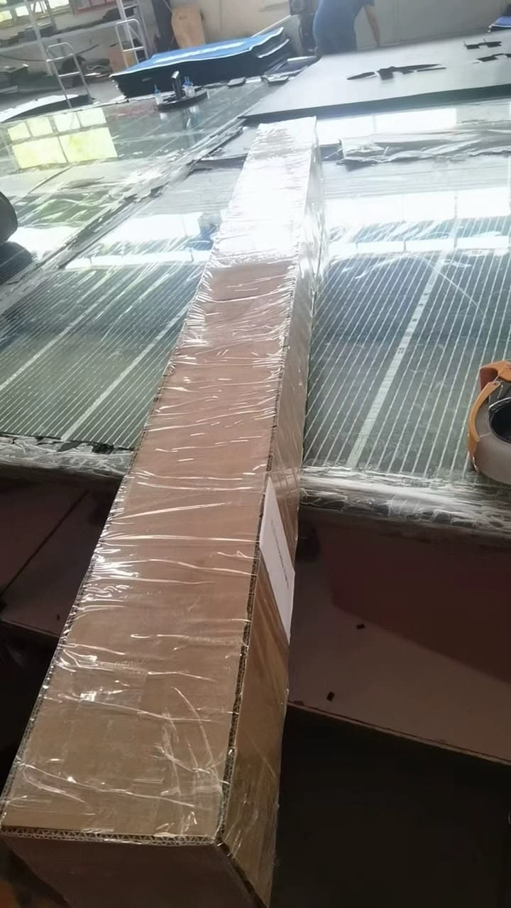 Runners boxed and stretch-wrapped on the line